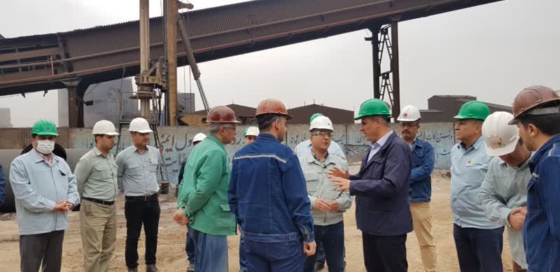 The Chairman of Khuzestan Steel appreciates the progress of projects