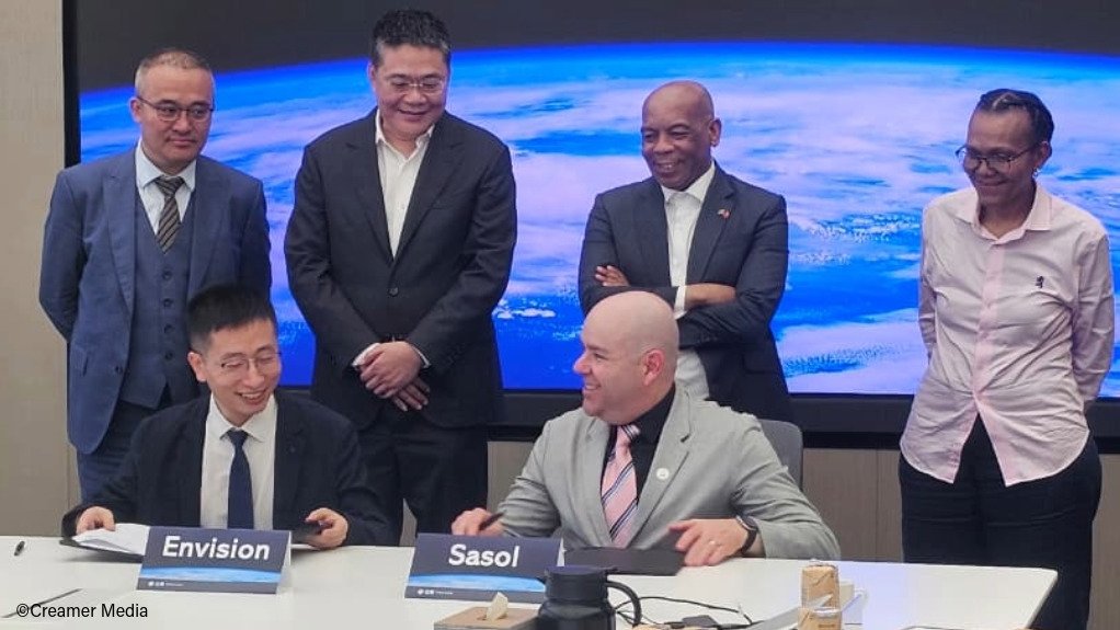 Sasol commissions China’s Envision to design Sasolburg e-methanol project