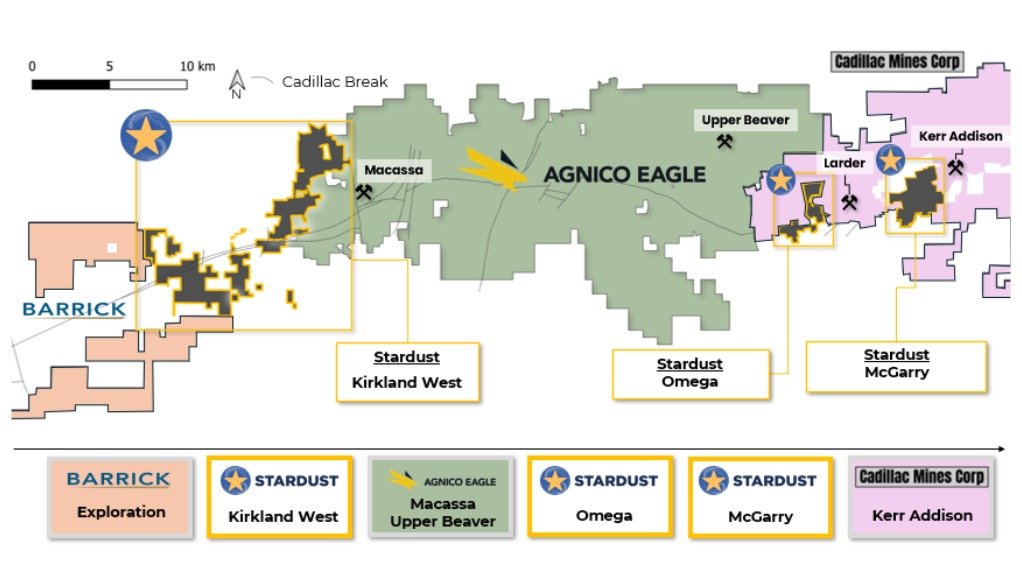 Canadian gold explorer Stardust to raise up to $14.5m for Cadillac Break prospecting
