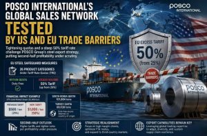 50% US and EU Tariffs Put POSCO Steel Exports Under Pressure