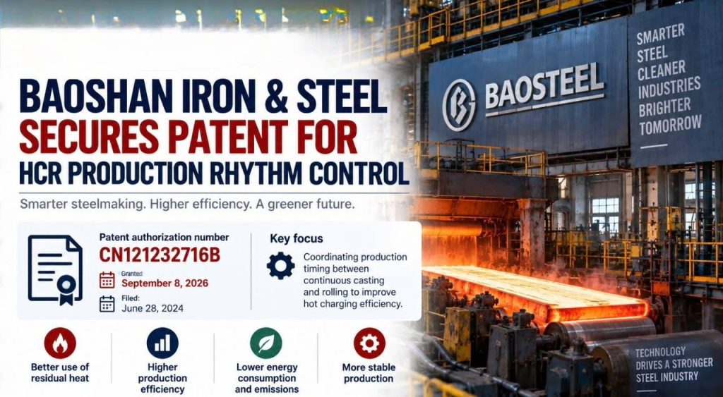 Energy Efficiency, New Axis of Competition for Chinese Steelmakers; Baoshan Registers HCR Patent